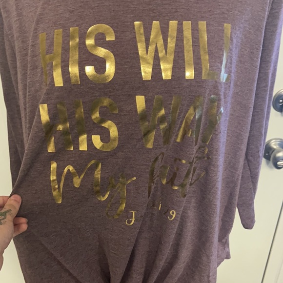 Scripture Tie Tee - Picture 2 of 4